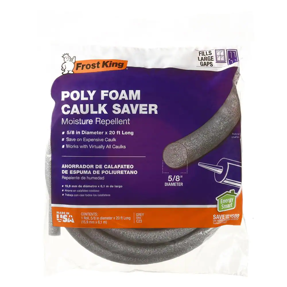 Frost King 5/8 in. x 20 ft. Polyurethane Caulk Saver