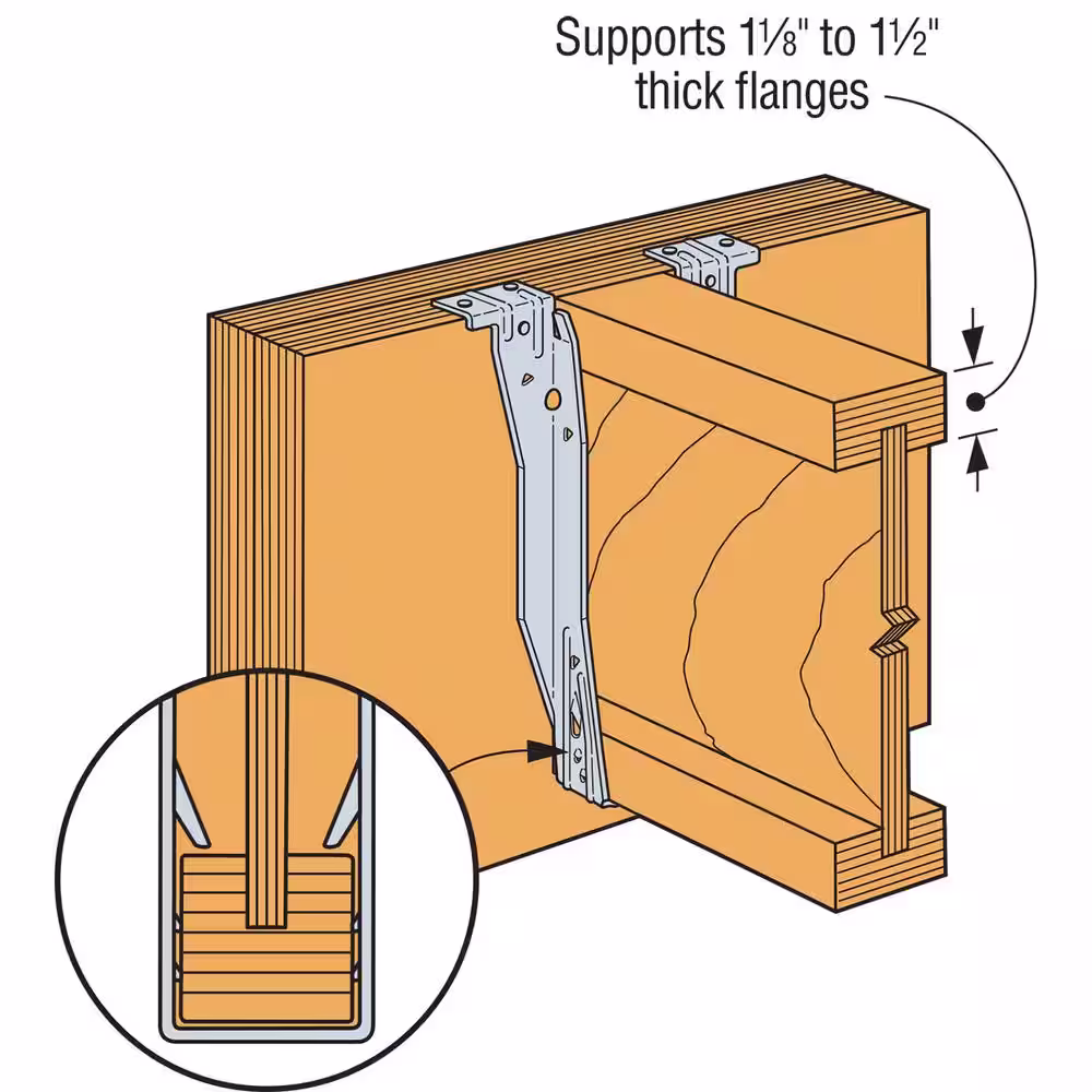 Simpson Strong-Tie ITS Galvanized Top-Flange Joist Hanger for 2-1/2 in. x 9-1/2 in. Engineered Wood