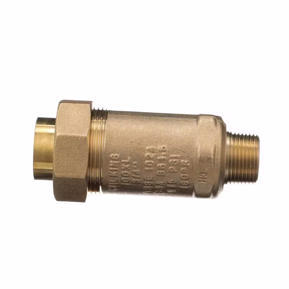 Wilkins 3/4 in. Female Union Inlet x 3/4 in. Male Outlet 700XL Dual Check Valve