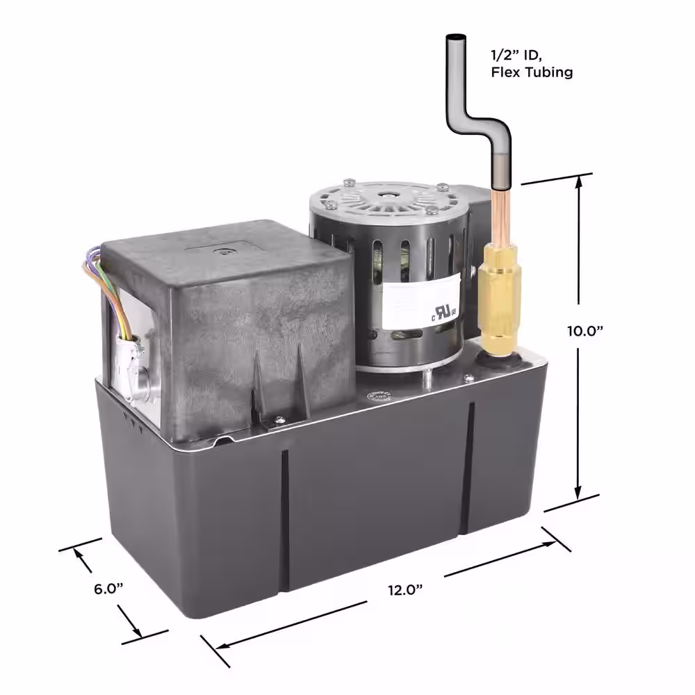 BECKETT Large 115-Volt Condensate Removal Pump with 50 ft. Max Lift