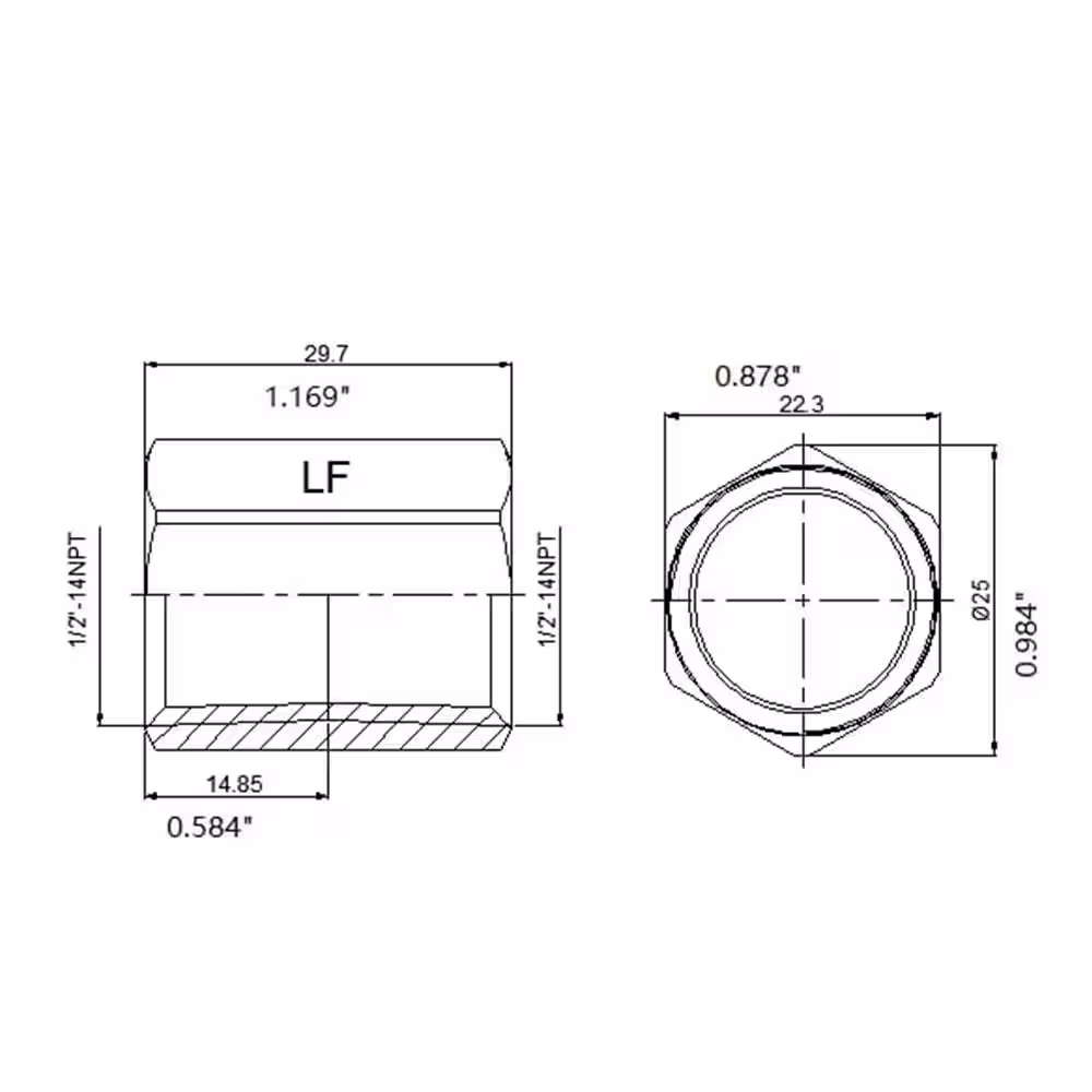 Everbilt 1/2 in. x 1/2 in. FIP Brass Coupling