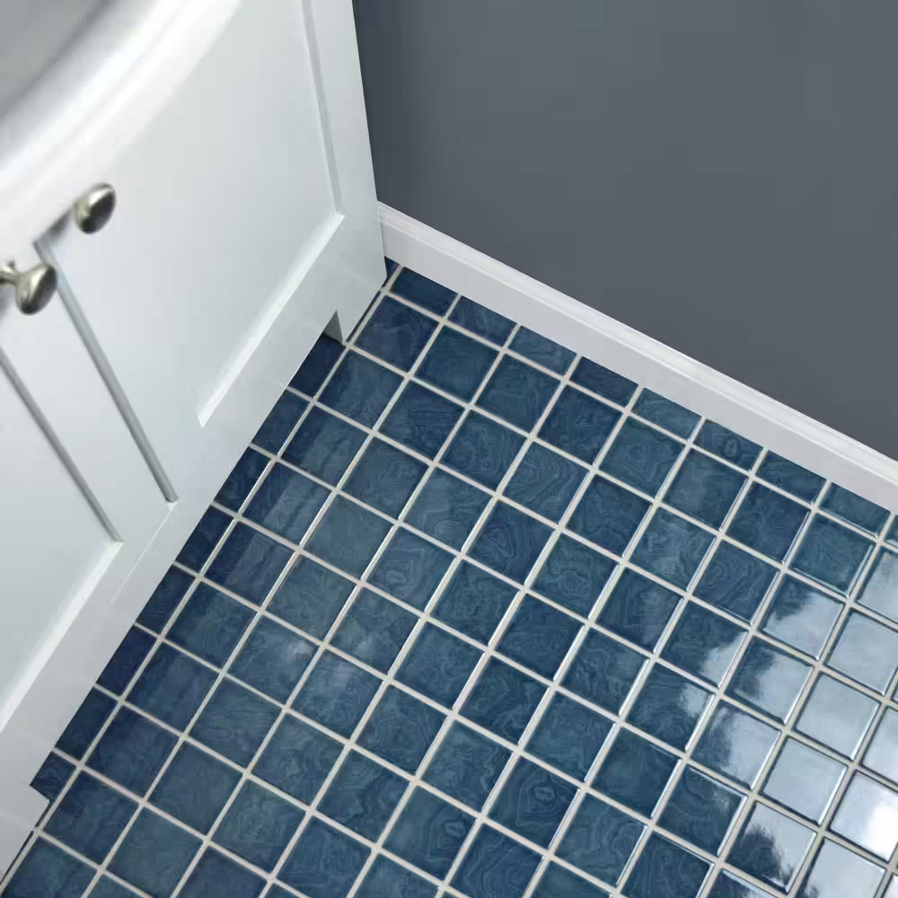 Merola Tile Resort Coral Blue 12 in. x 12 in. Porcelain Mosaic Tile (1.02 sq. ft./Each)