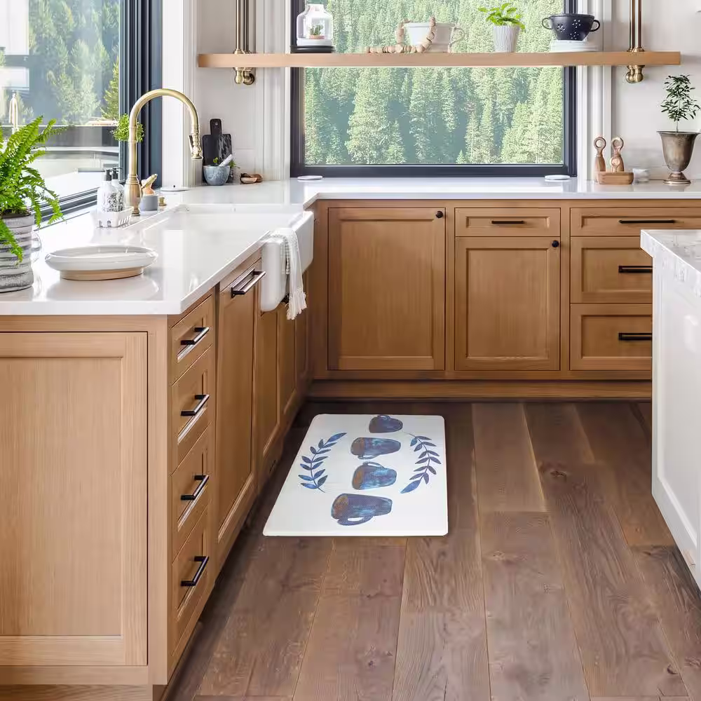 StyleWell Cook N Comfort Coffee 19.7in x 31.5 in Anti Fatigue Kitchen Mat