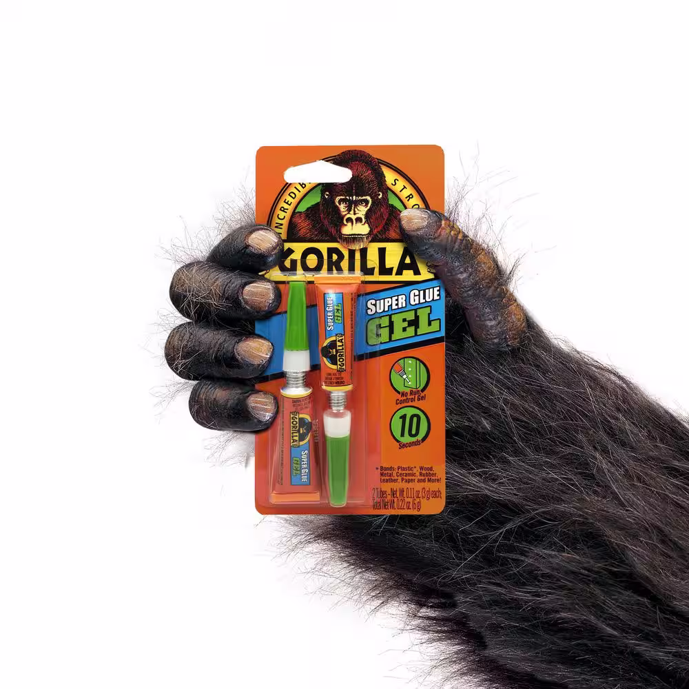 Gorilla 3g Super Glue Gel 2pc (6-Pack)