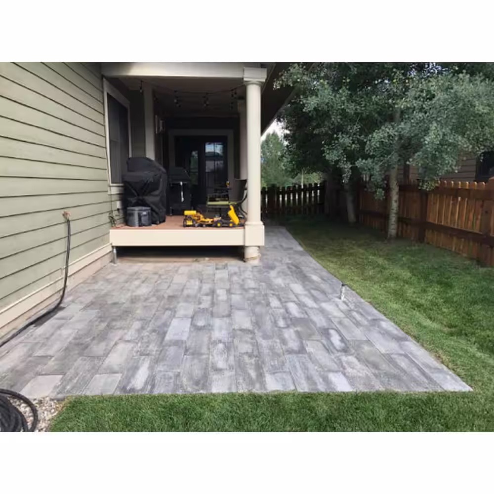 Natural Concrete Products Co 75 sq.ft. Gray Barnwood Plank Patio-On-A-Pallet Paver Set