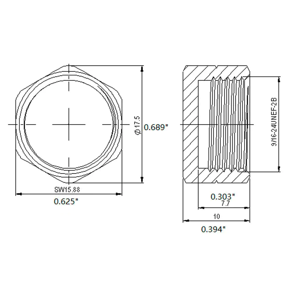 Everbilt 3/8 in. Comp Compression Brass Cap
