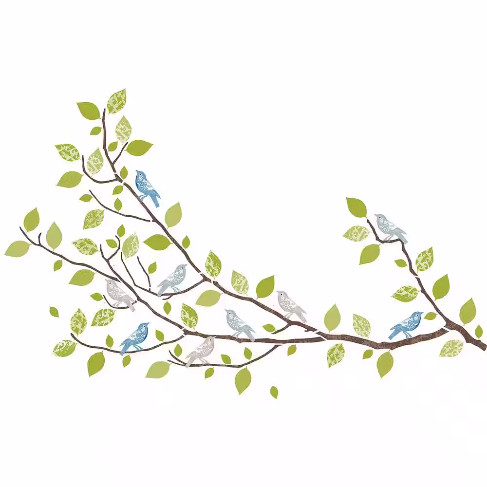 WallPOPs Green Sitting In A Tree Wall Decal