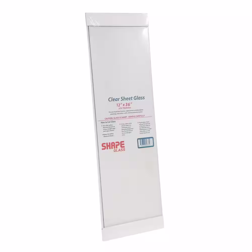 None 12 in. x 36 in. x 0.094 in. Clear Glass