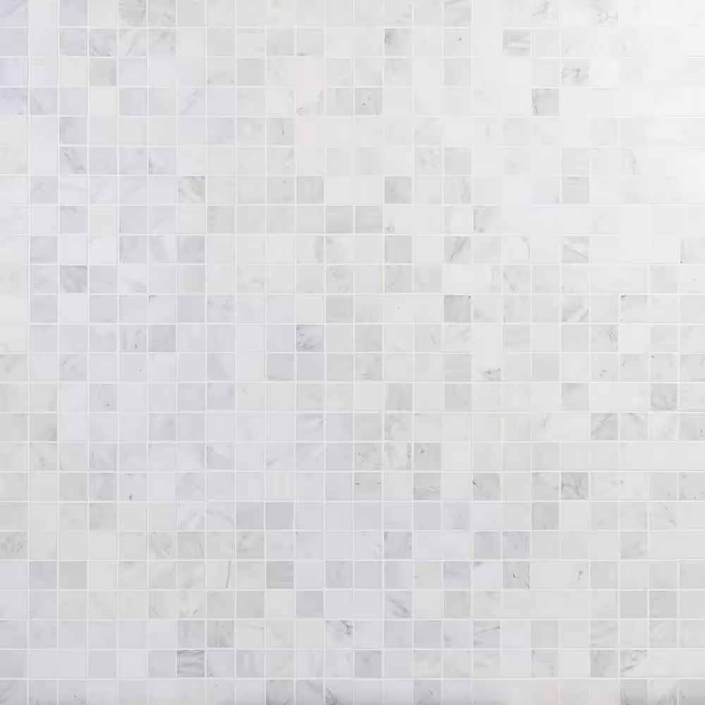 Ivy Hill Tile Asian Statuary Mesh Mounted Squares - 12 in. x 12 in. x 10 mm Honed Marble Mosaic Tile
