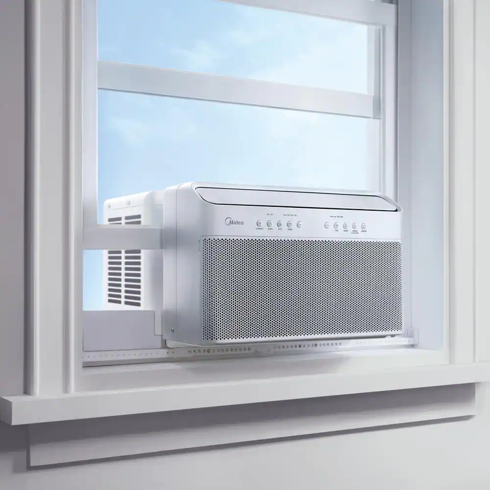 Midea 8,000 BTU U-Shaped Inverter Window Air Conditioner Wi-Fi, 9X Quieter, Over 35% Energy Savings ENERGY STAR MOST EFFICIENT