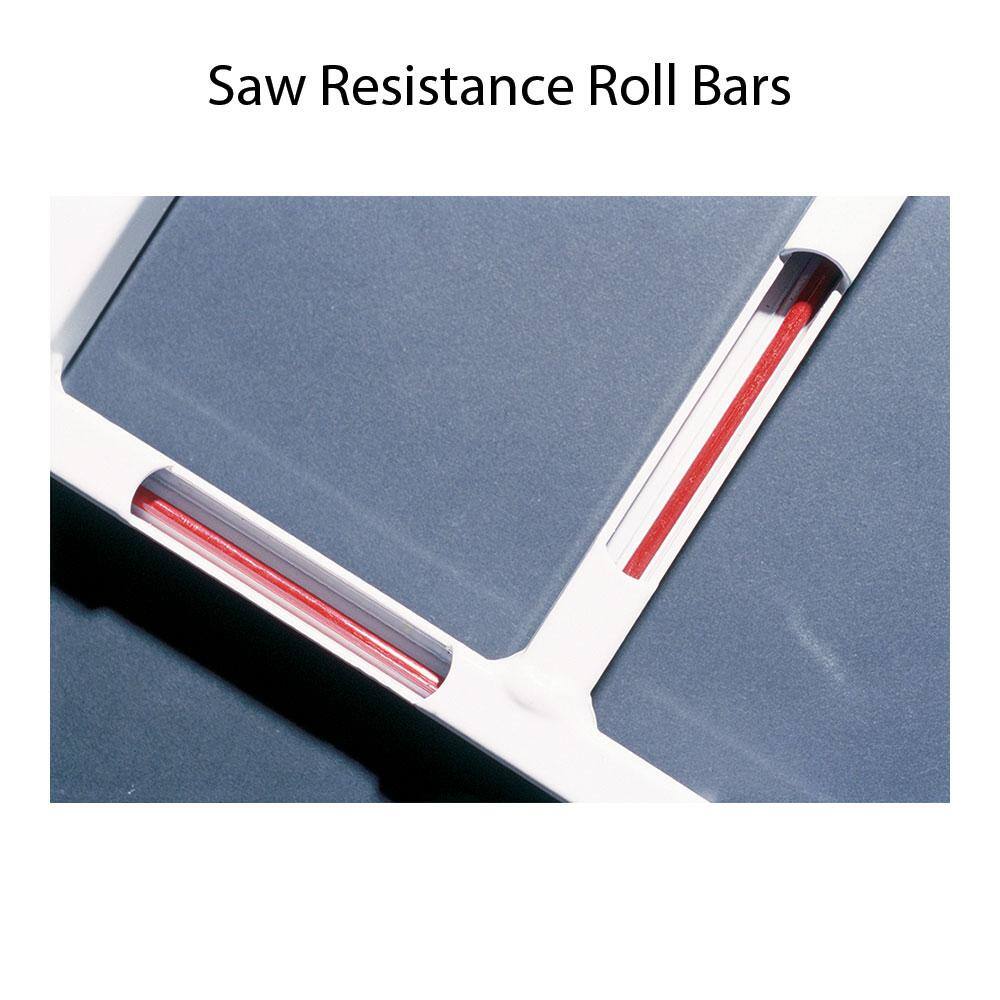 Mr. Goodbar Fixed 42 in. to 54 in. Adjustable Width 6-Bar Window Guard - White