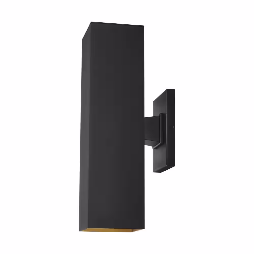 Generation Lighting Pohl Large 2-Light Black Outdoor Wall Lantern