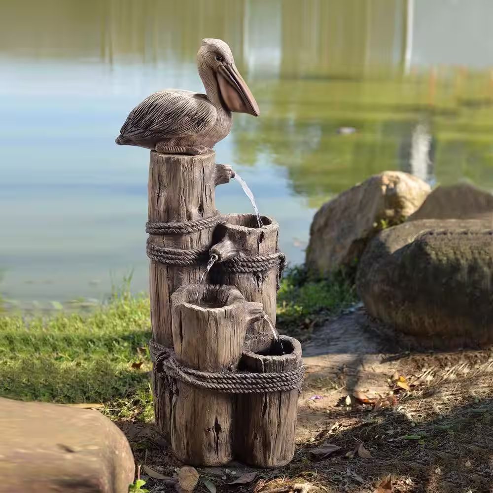 Teamson Home Outdoor Trunk Fountain
