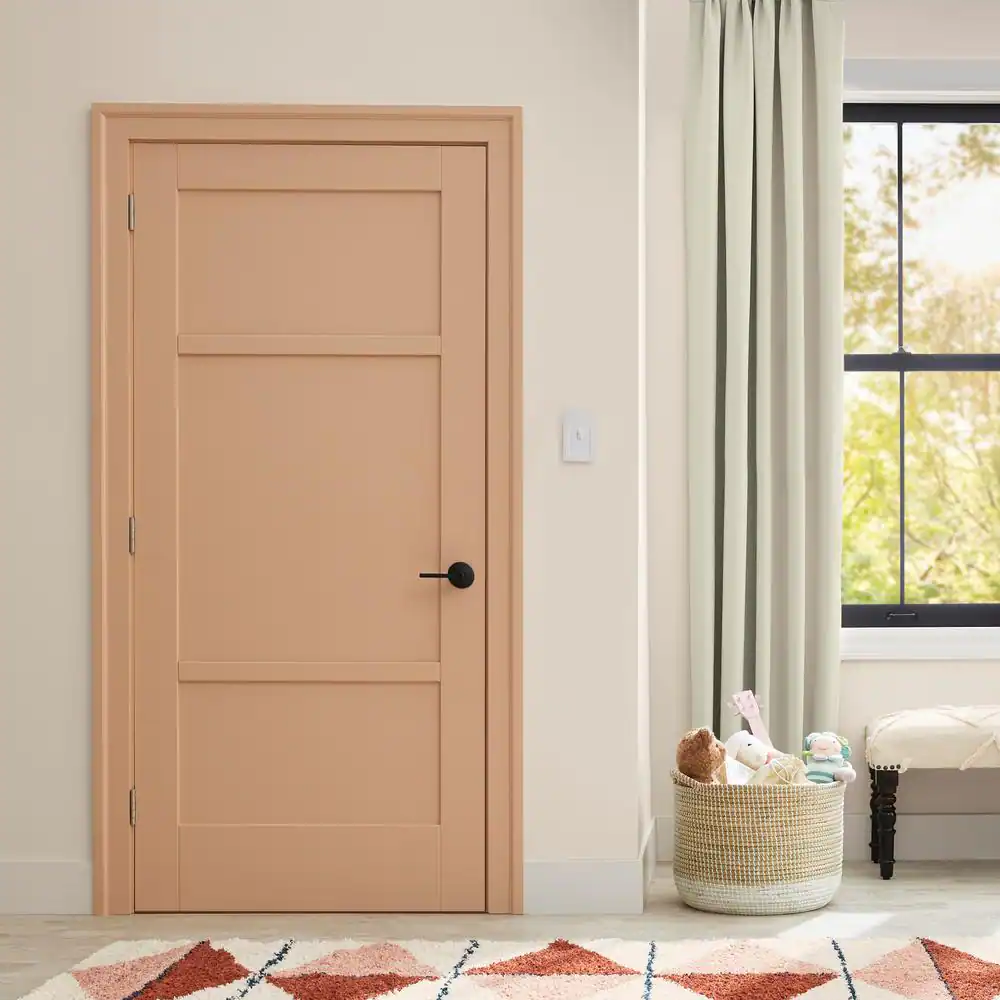 Schlage Latitude Matte Black Privacy Bed/Bath Door Handle