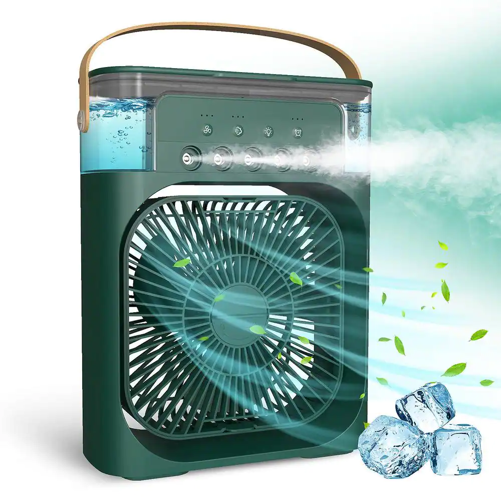 None 6 in. 3 Speed 5 In 1 900ml Air Cooling Fan Portable Air Conditioner Fan