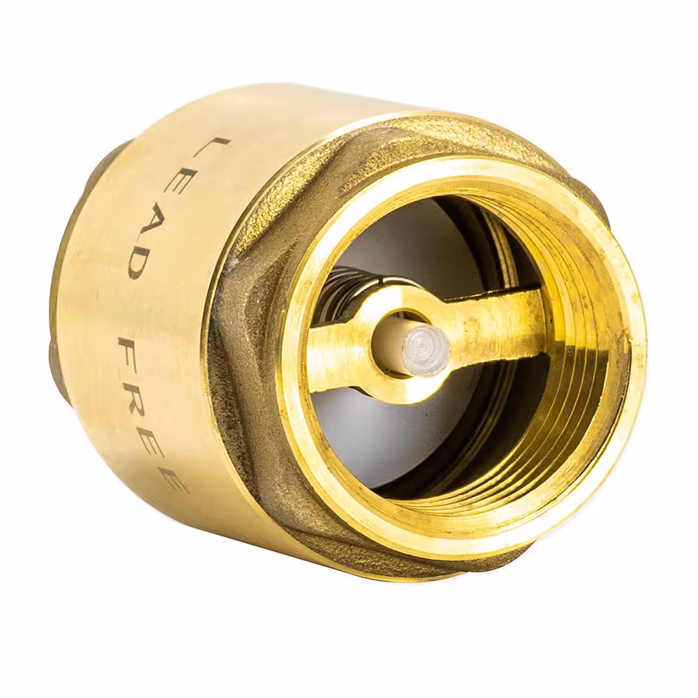 EZ-FLO 1 in. Brass In-Line Check Valve
