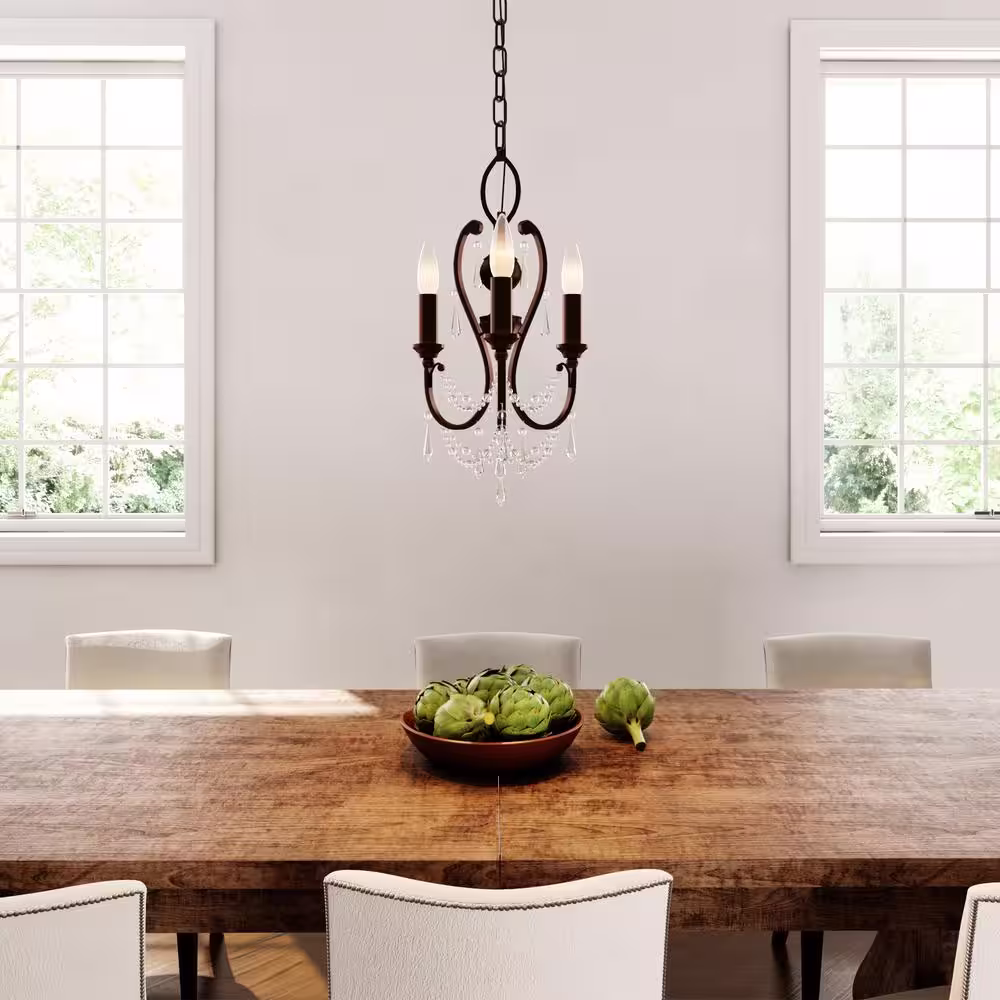 Minka Lavery 3-Light Vintage Bronze Mini Chandelier