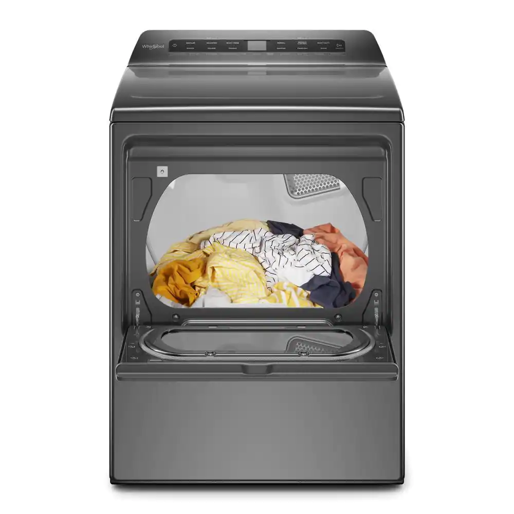 Whirlpool 7.4 cu. ft. 240-Volt Chrome Shadow Smart Electric Vented Dryer with AccuDry System