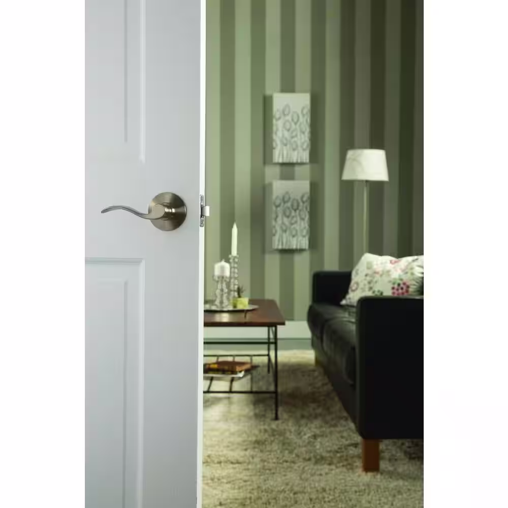 Schlage Accent Matte Black Passage Hall/Closet Door Handle
