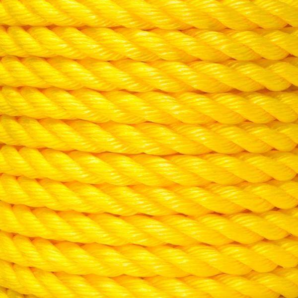 KingCord 3/8 in. x 400 ft. Polypropylene Twisted Rope 3-Strand, Yellow