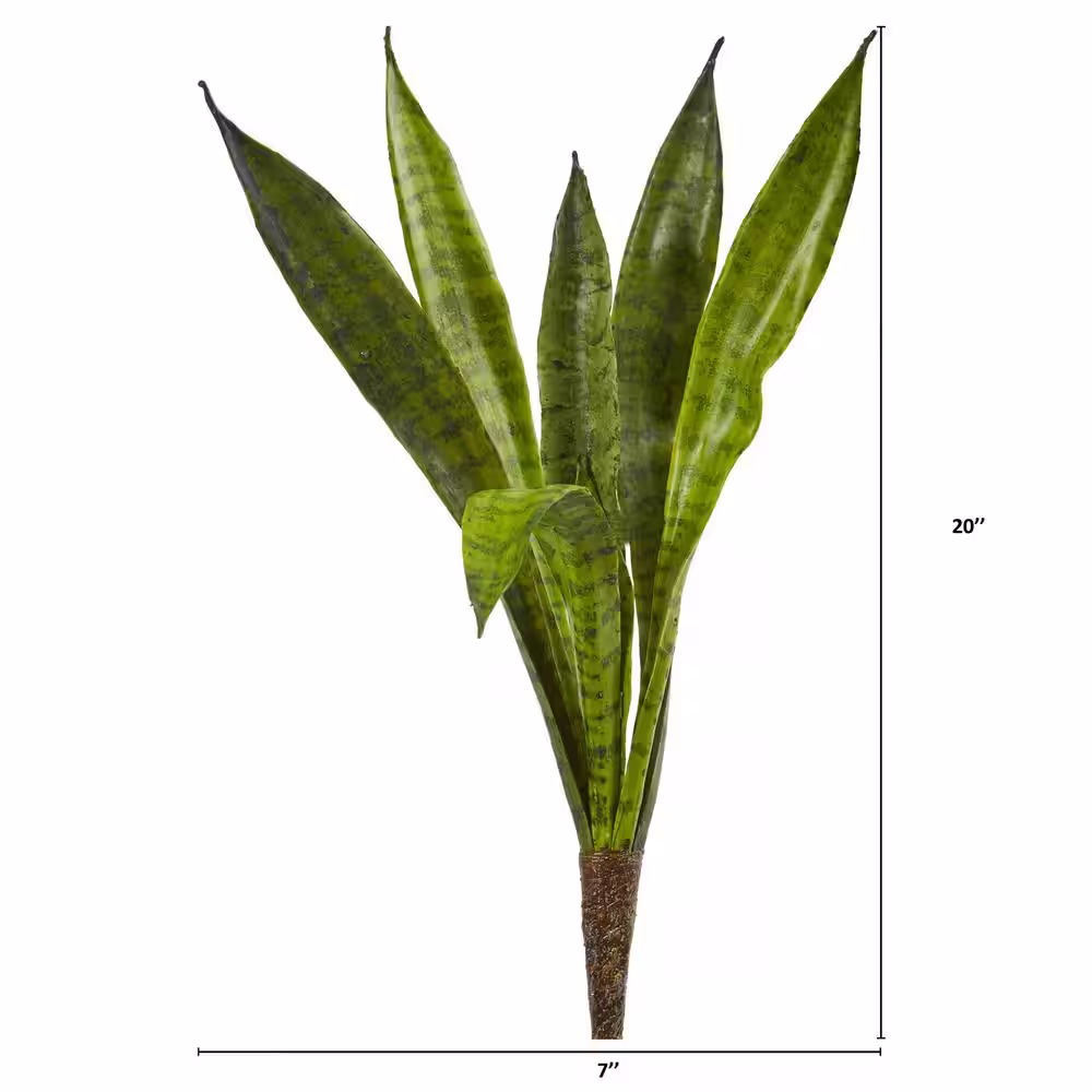 Nearly Natural 20 in. Sansevieria Artificial Plant (Set of 6)