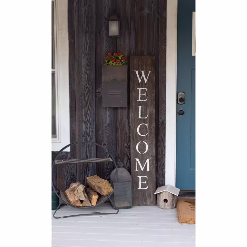 HomeRoots Victoria Welcome Wood Decorative Sign