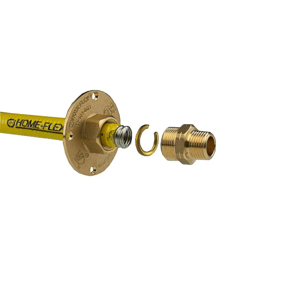 HOME-FLEX 1/2 in. CSST x 1/2 in. MIPT Brass Termination Flange