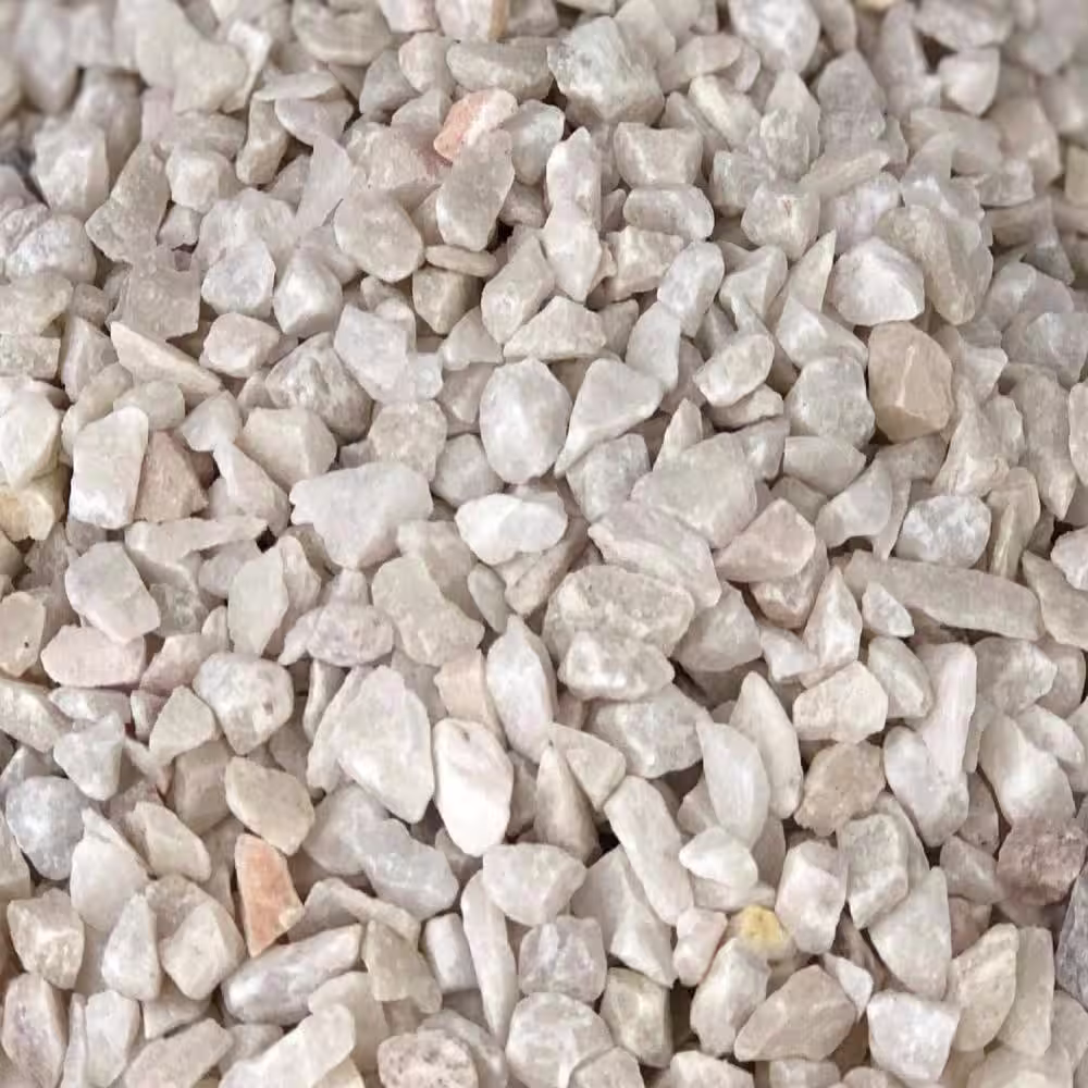 Rain Forest Margo Garden Products 21.6 cu. ft., 0.4 cu. ft. 3/8 in. Extra-Small White Gravel (54-Bags/Covers)