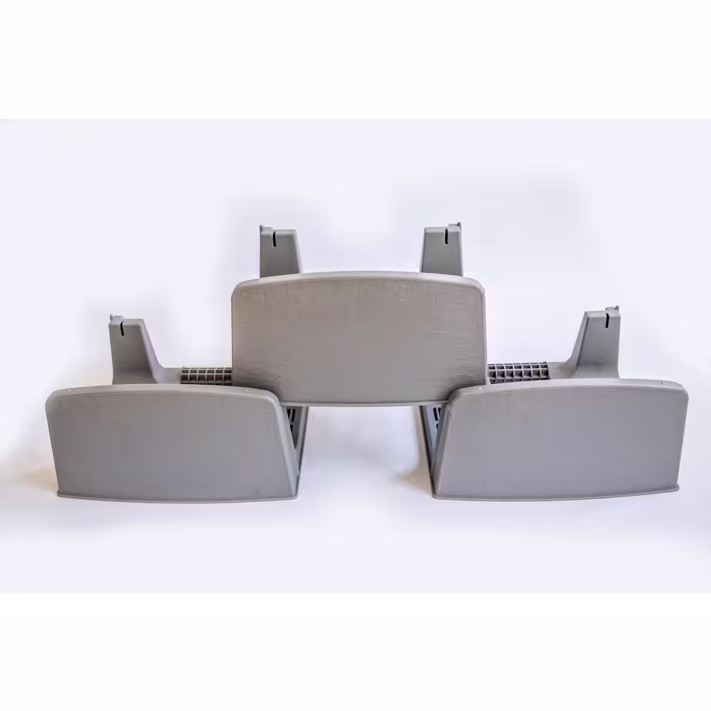 VARDEN P100 8 in. x 15.3 in. x 6 in. Gray Plastic Retaining Wall Blocks (Box of 10)