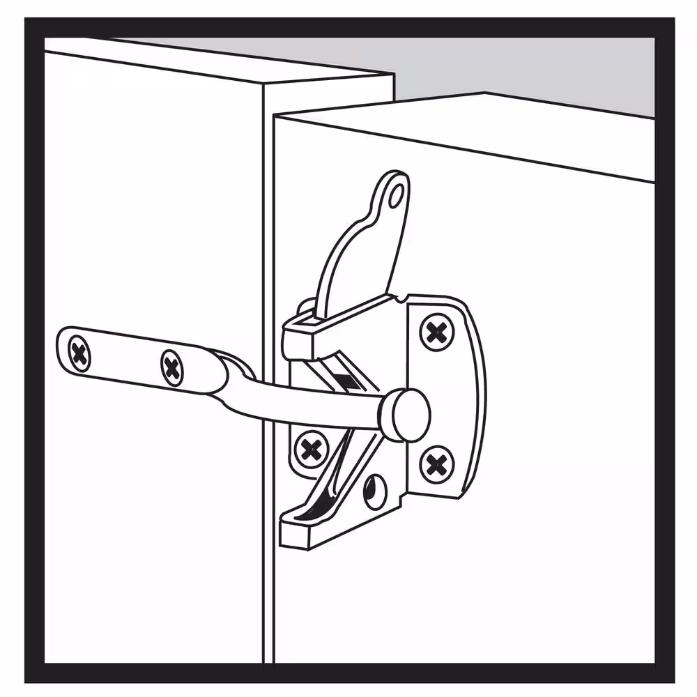 Everbilt Black Stainless Steel Gate Latch