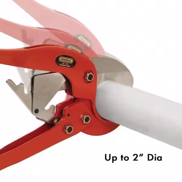 General Tools Heavy-Duty Ratchet PVC Pipe & Hose Cutter