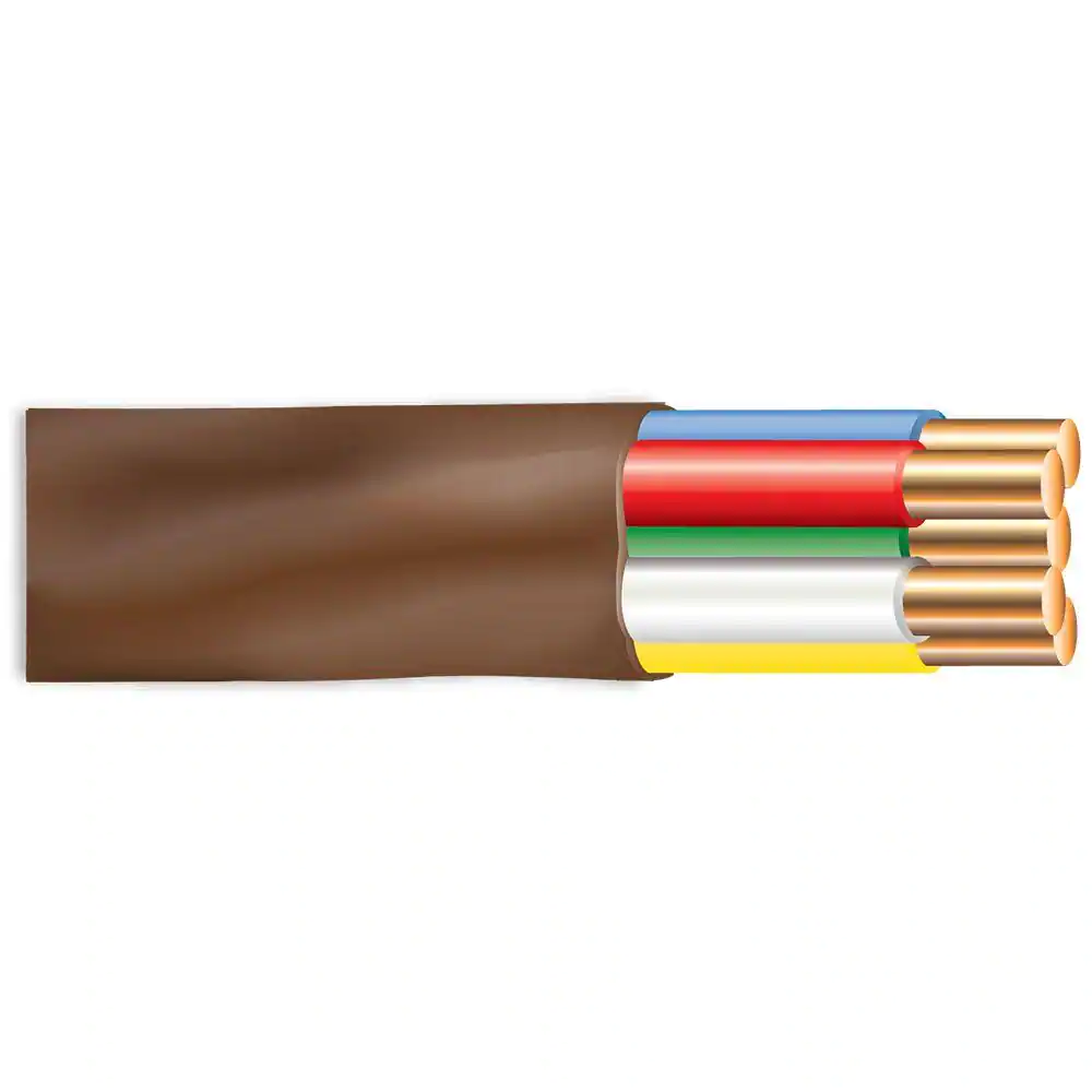 Cerrowire 250 ft. 18/5 Brown Solid Copper CL2R Thermostat Wire