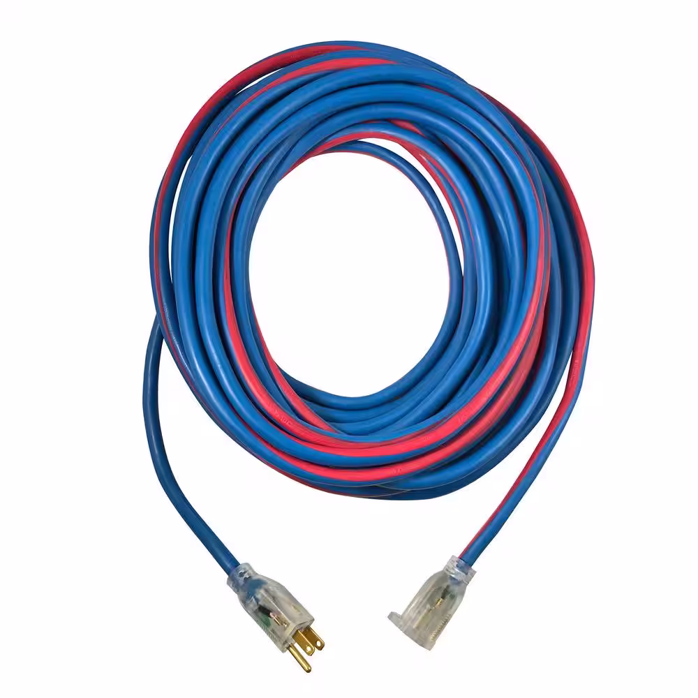 US Wire and Cable Extreme 15 ft. 14/3 All Weather Extension Cord with Lighted Plug