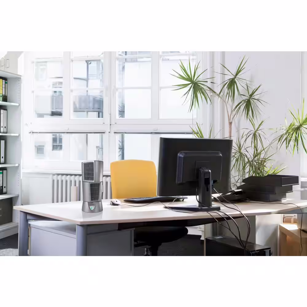 Lasko Desktop Wind Tower Fan in Platinum