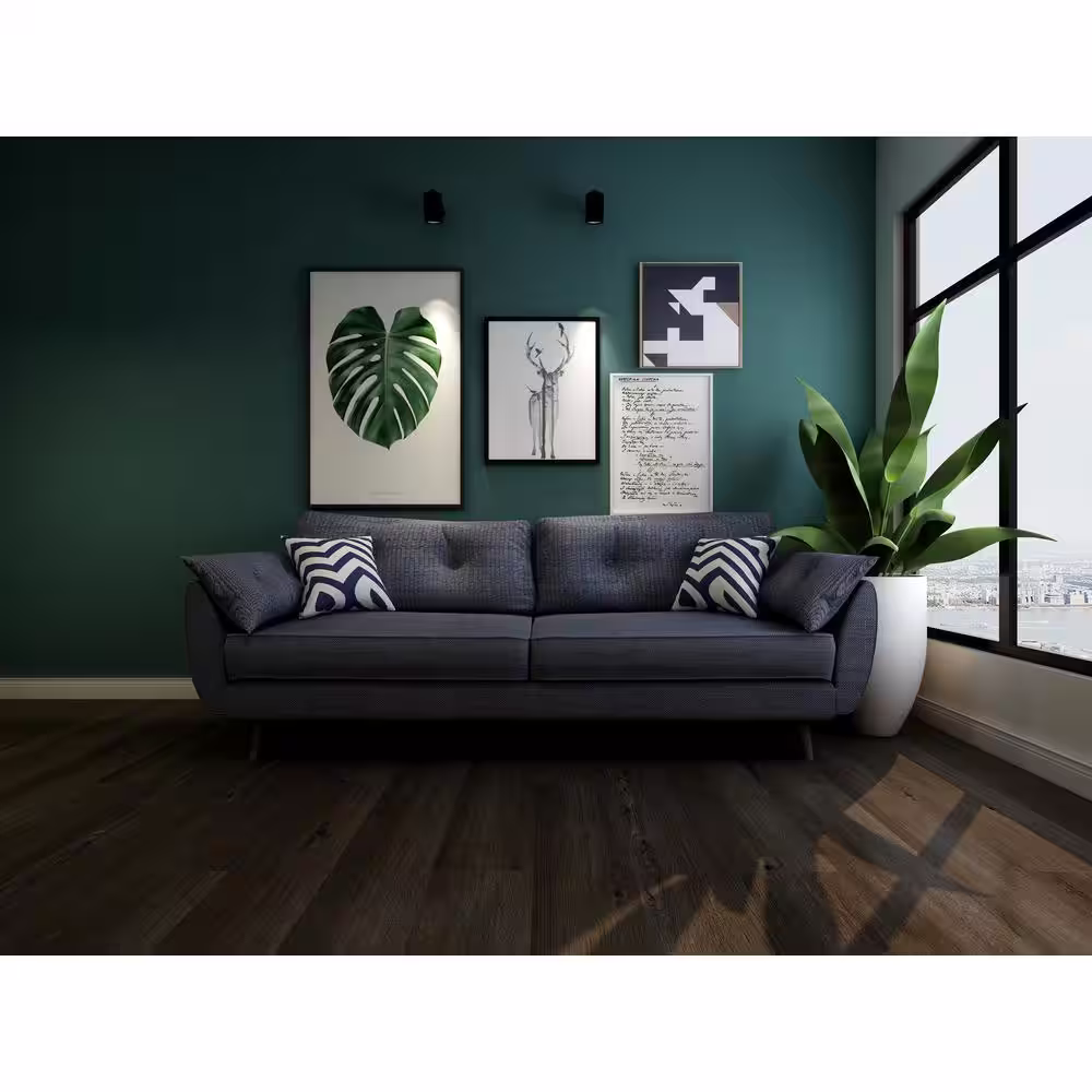 Dekorman Noble Black Oak 12 MIL x 9 in. W x 60 in. L Click Lock Waterproof Luxury Vinyl Plank Flooring (22.6 sqft/case)