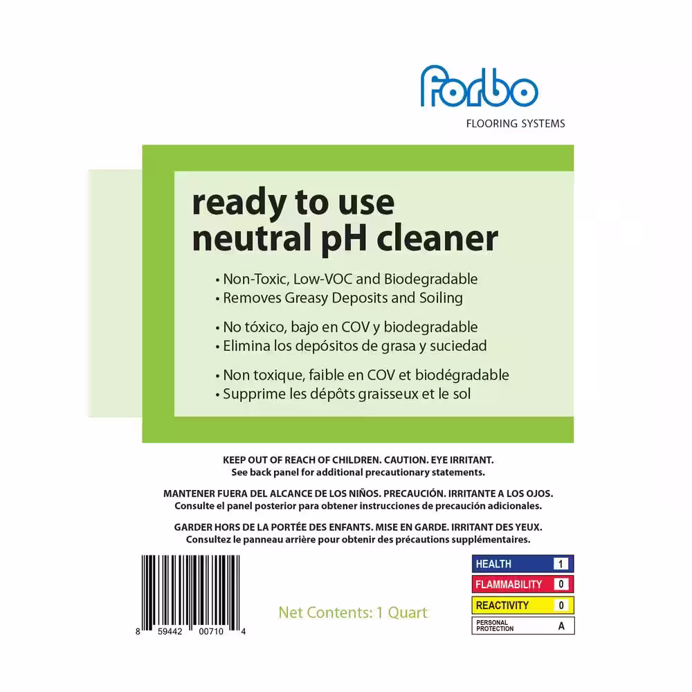 Forbo Ready to Use Neutral pH Cleaner, Quart