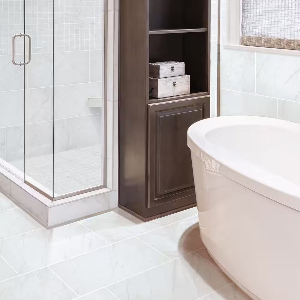 Florida Tile Home Collection Brilliance White Matte 12 in. x 24 in. Porcelain Floor and Wall Tile (133 sq. ft./Pack)