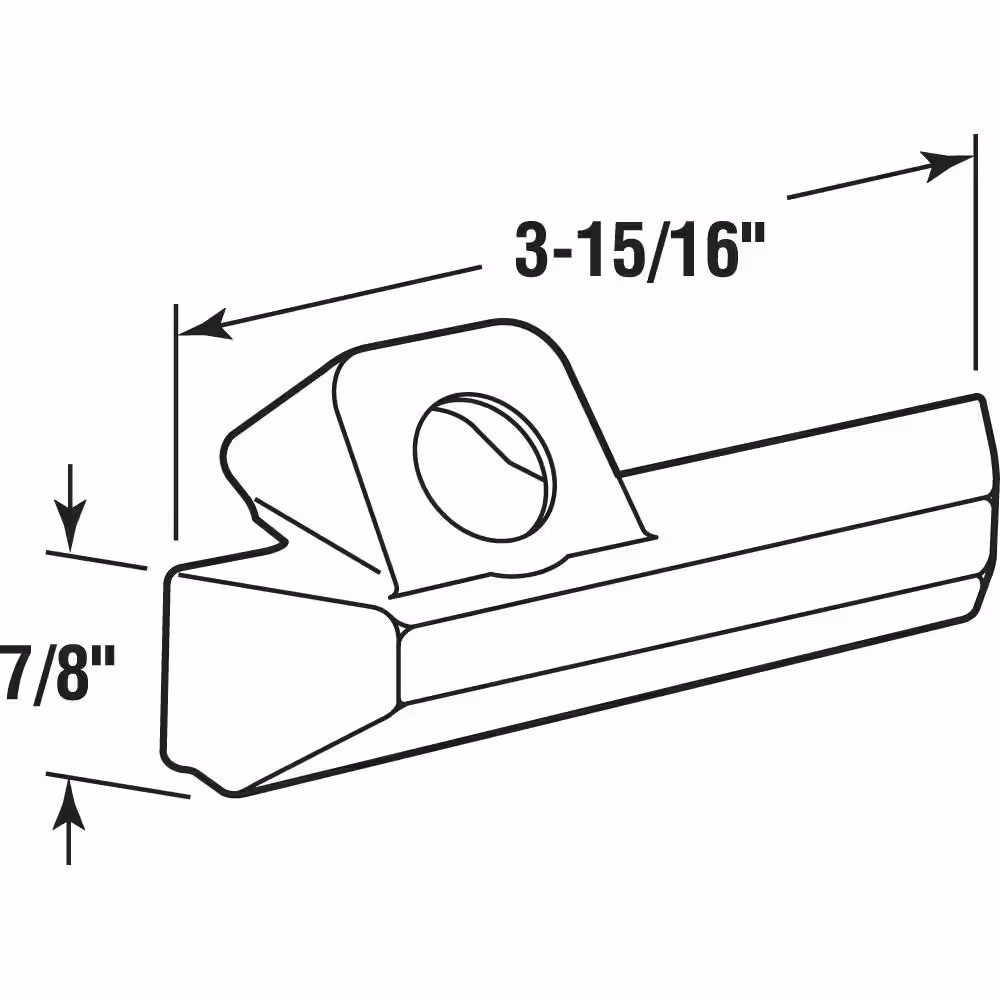 Prime-Line 3-15/16 in. High Impact Plastic Construction White Pella Casement Operator Cover