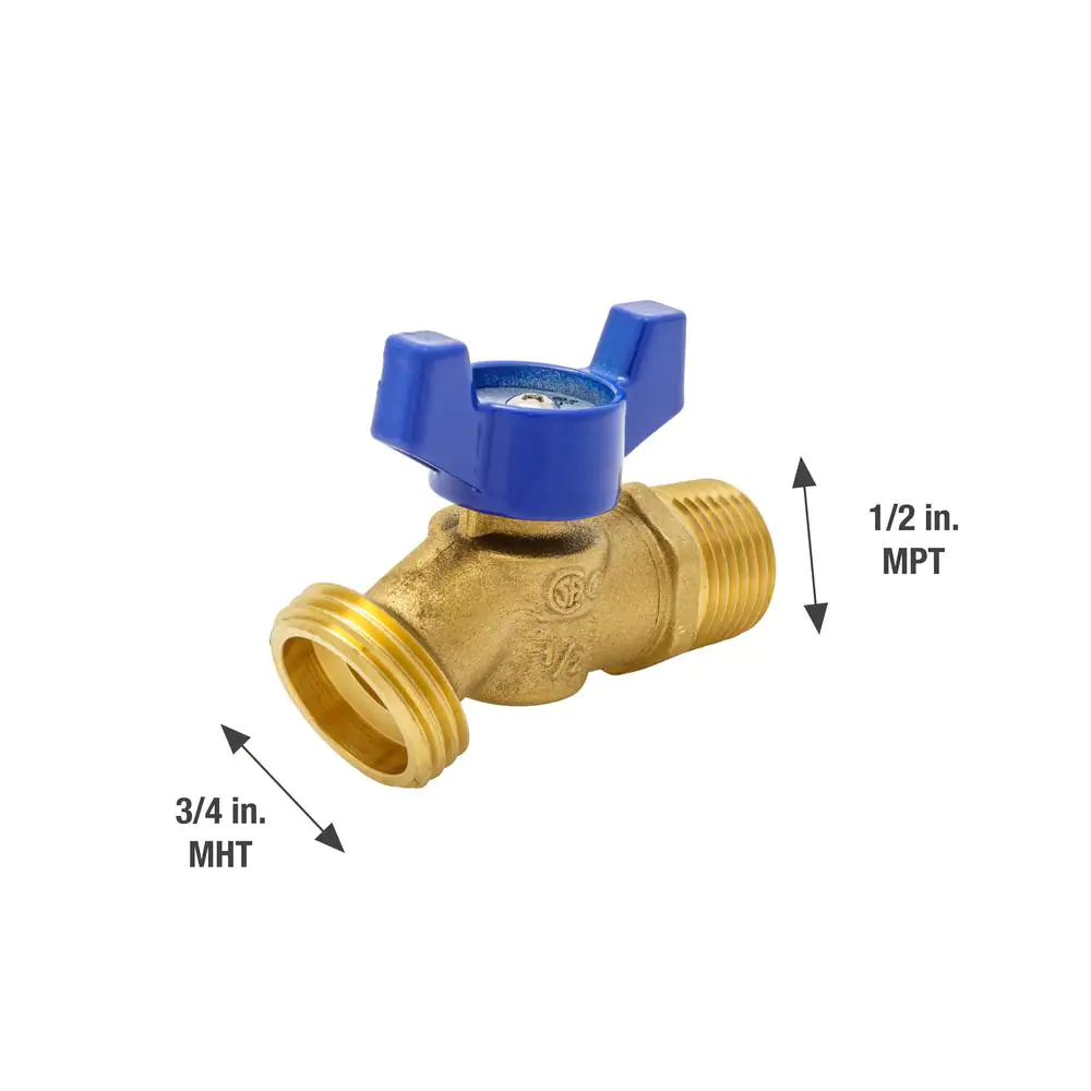 Everbilt 1/2 in. Brass MIP Hose Bibb Valve