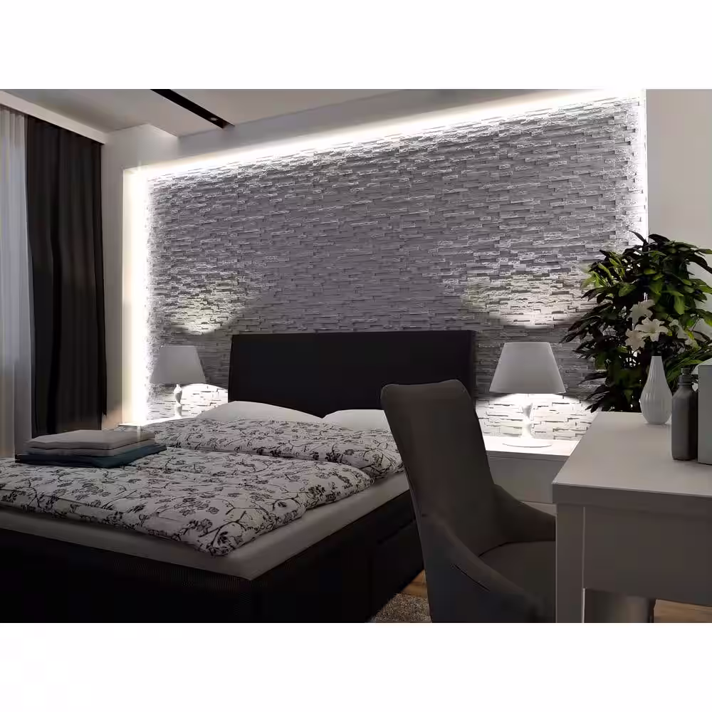 A La Maison Ceilings Stone 2ft. x 2ft. Seamless Foam Glue-up 3D Wall Panel (48 Sq. Ft. / Pack)