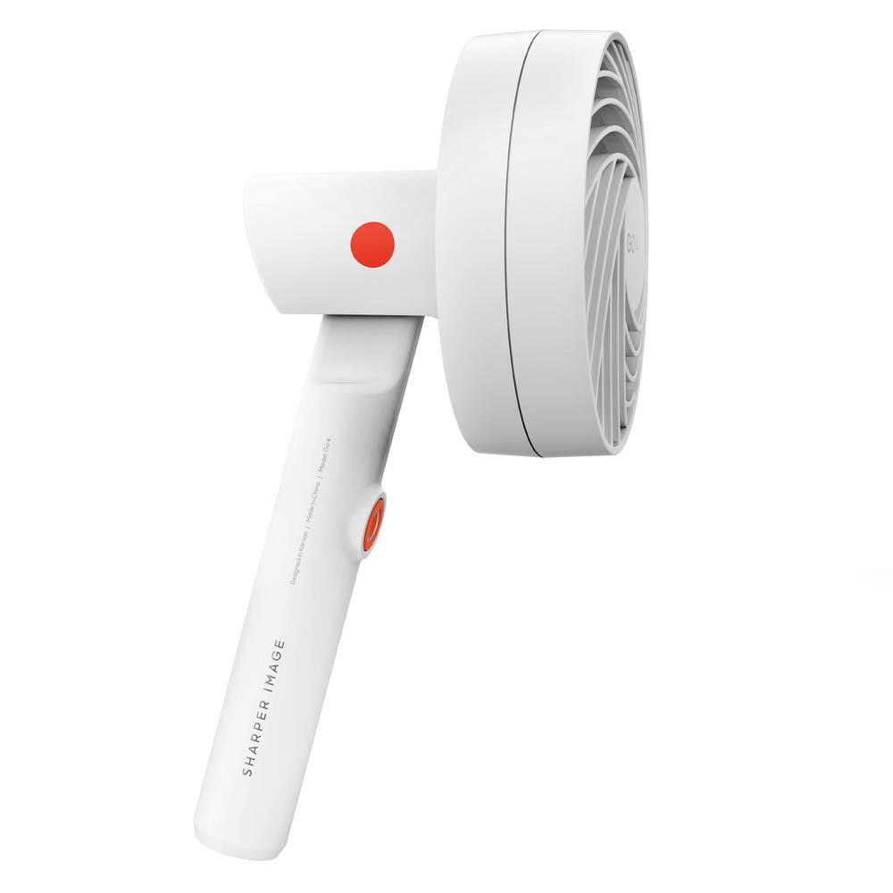 Vornado GO 4 in. 3-Speed Rechargeable Handheld Personal Fan in Ice White