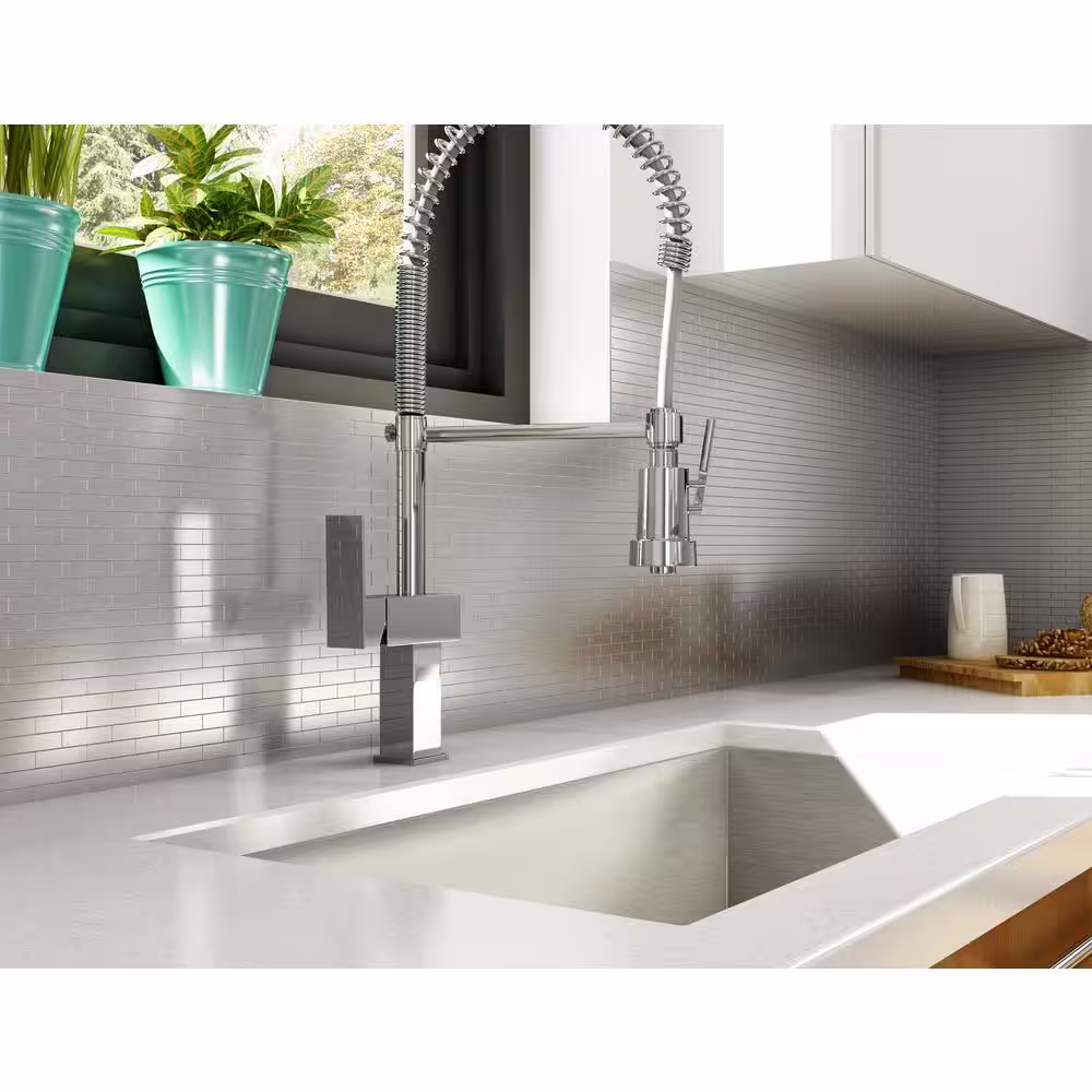 Inoxia SpeedTiles Bricky S2 Silver Stainless Steel 11.81 in. x 11.42 in. x 5 mm Metal Peel and Stick Wall Mosaic Tile