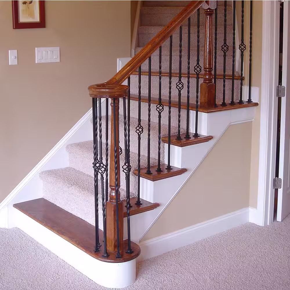 EVERMARK Stair Parts 1/2 in. Oil Rubbed Copper Flat Metal Shoe for Stair Remodel