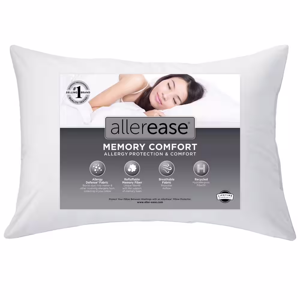 AllerEase Memory Fiber Hypoallergenic Pillow