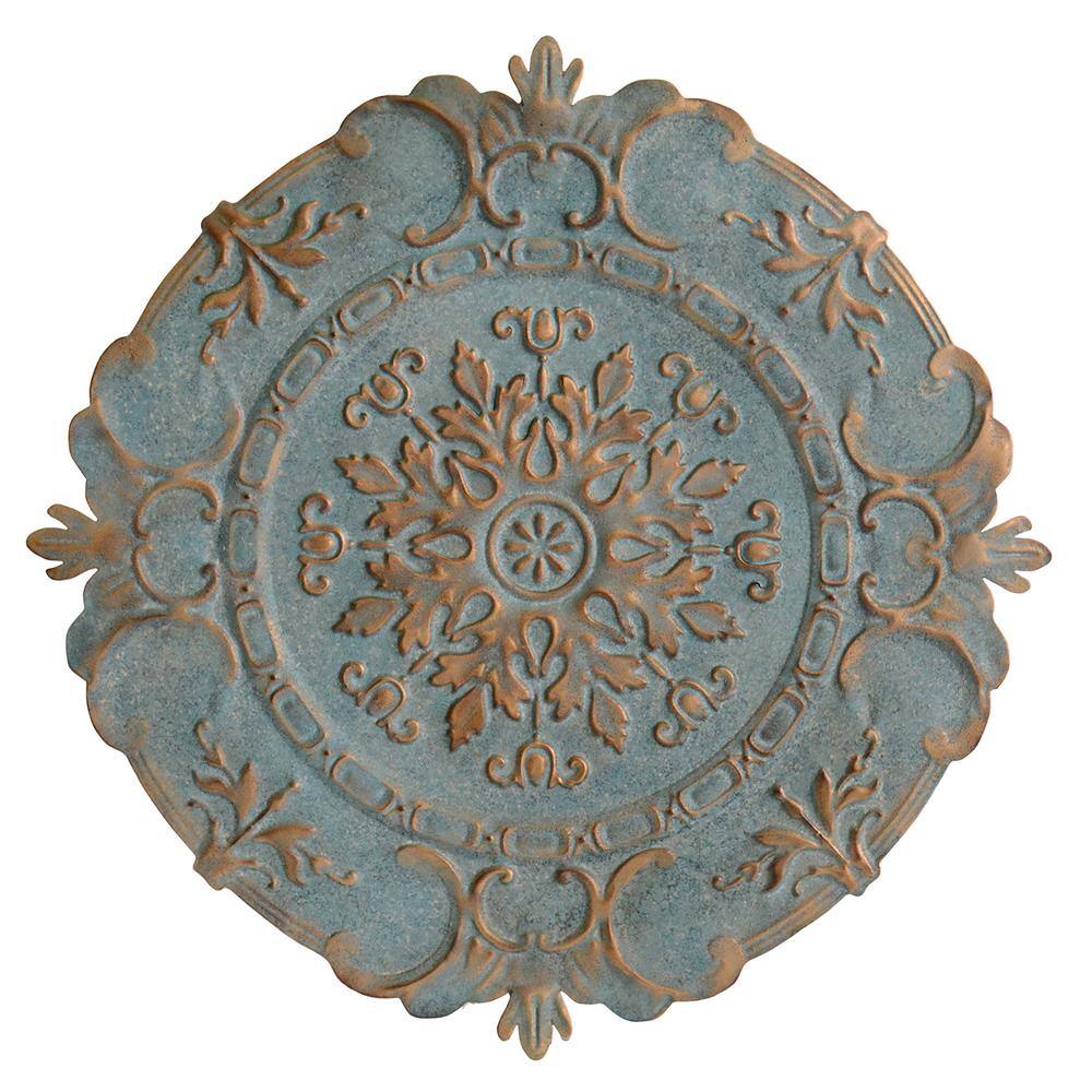 Stratton Home Decor Blue Metal European Medallion Wall Decor