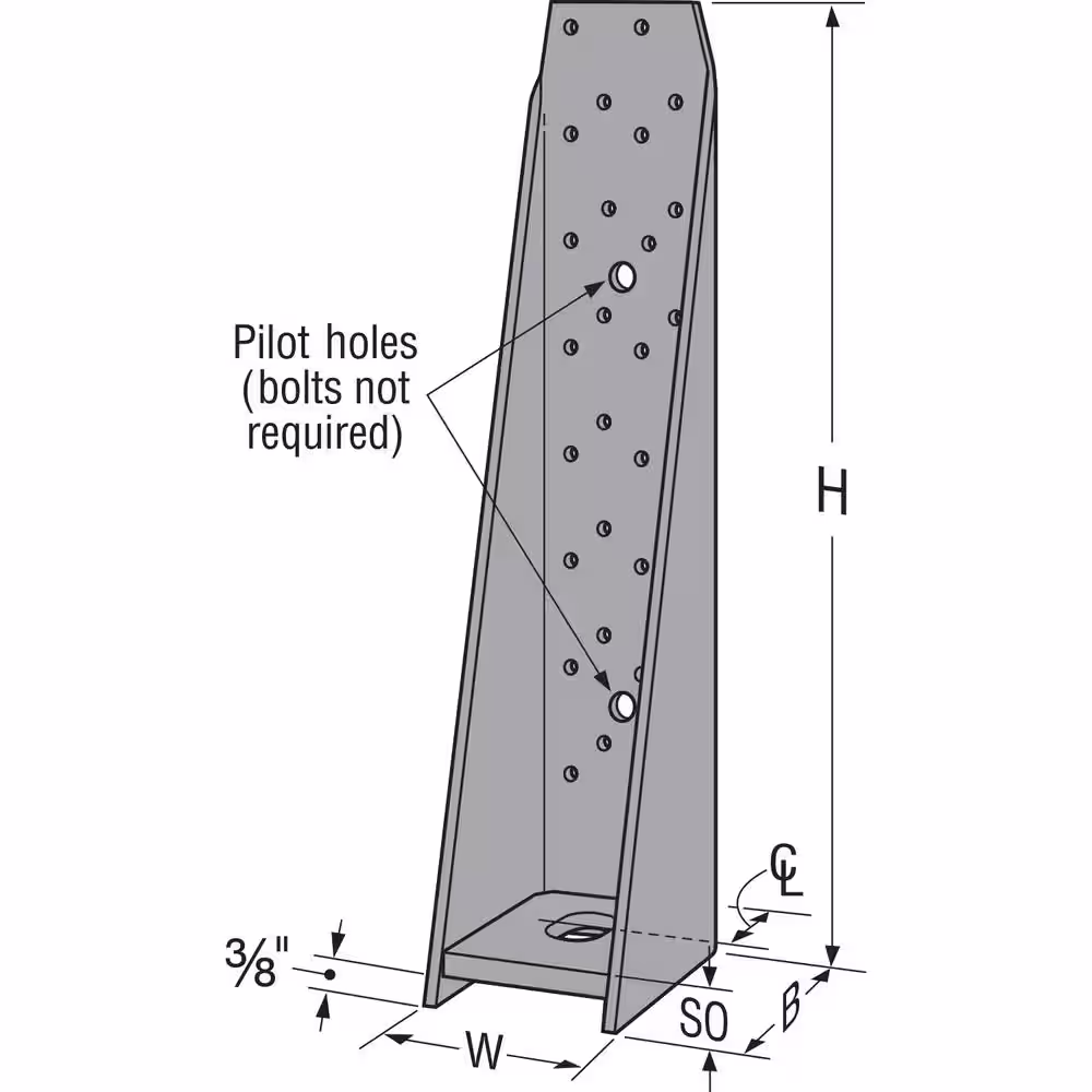Simpson Strong-Tie HHDQ 15-1/8 in. Holdown w/ Strong-Drive SDS Screws