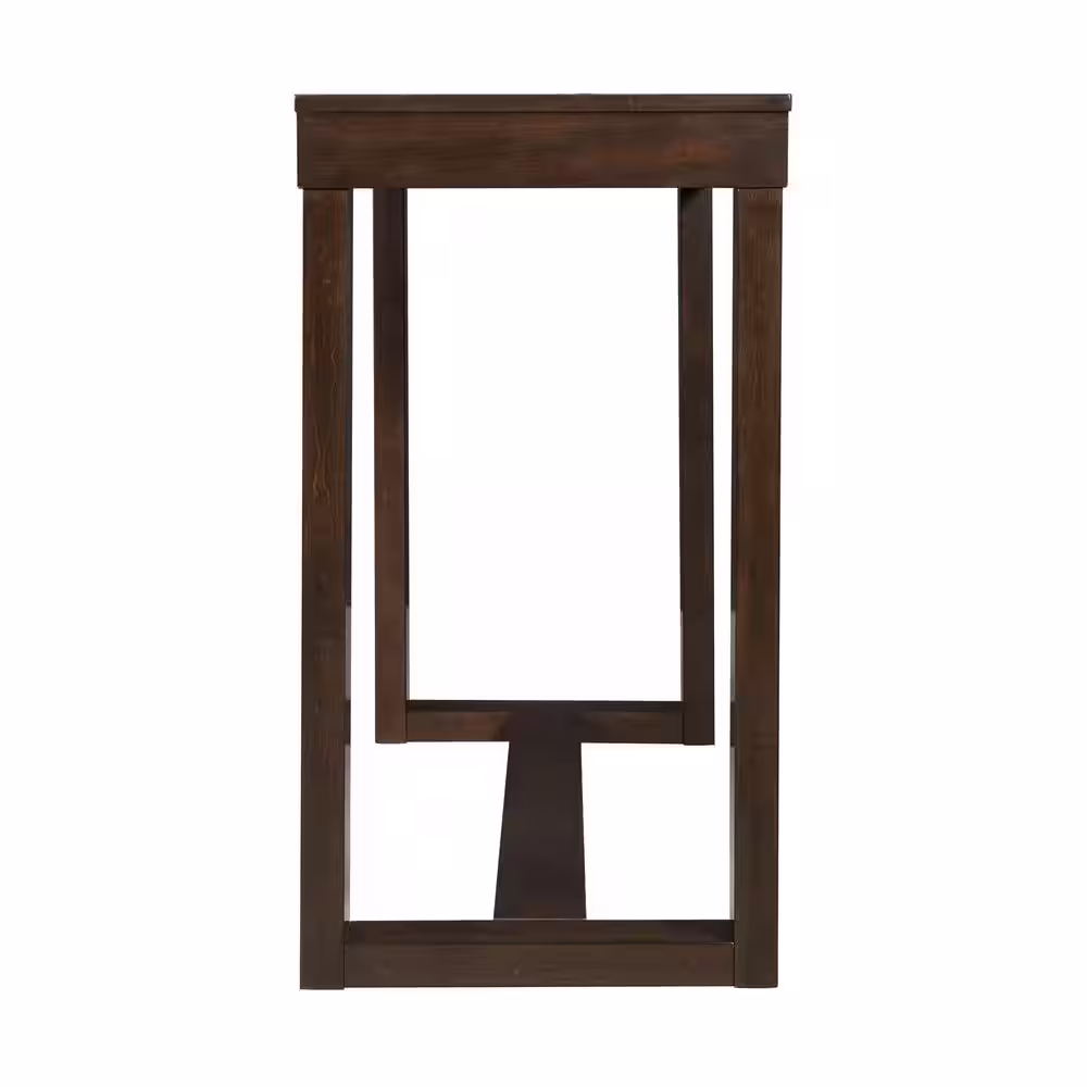 Picket House Furnishings Drew 4-Piece Dark Walnut Bar Table Set