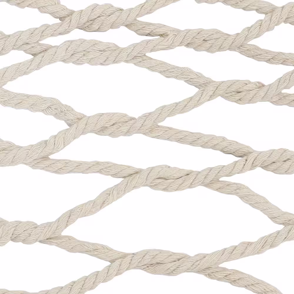 Sunnydaze Decor Double 12 ft. Free Standing 2-Person Cotton Rope Spreader Bar Hammock Bed