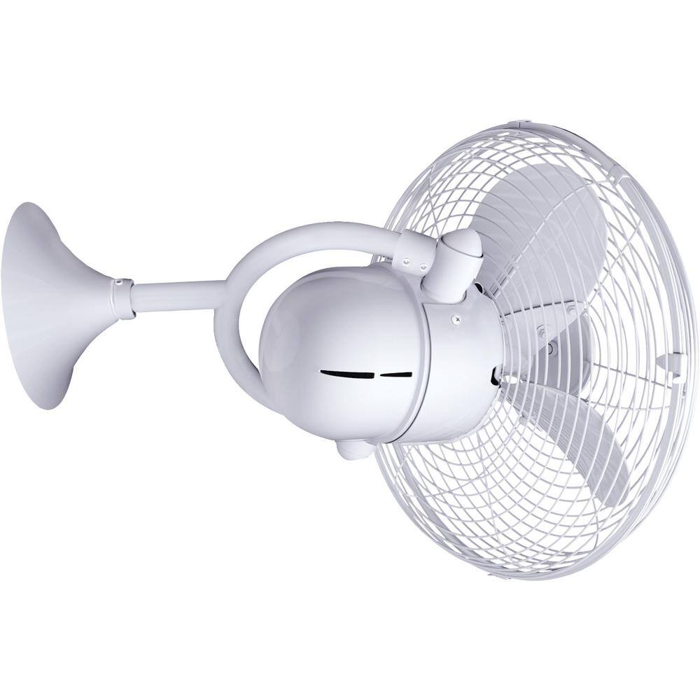 Matthews Fan Company Kaye 13 in. Gloss White Ceiling Fan