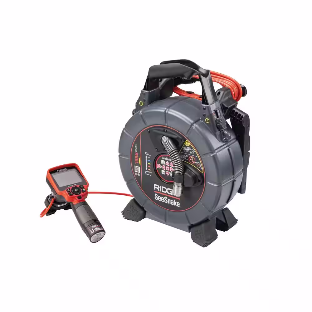 RIDGID SeeSnake APX MicroReel Drain Snake Video Inspection System with CA-350 Inspection Camera for Lines Up To 100 ft.